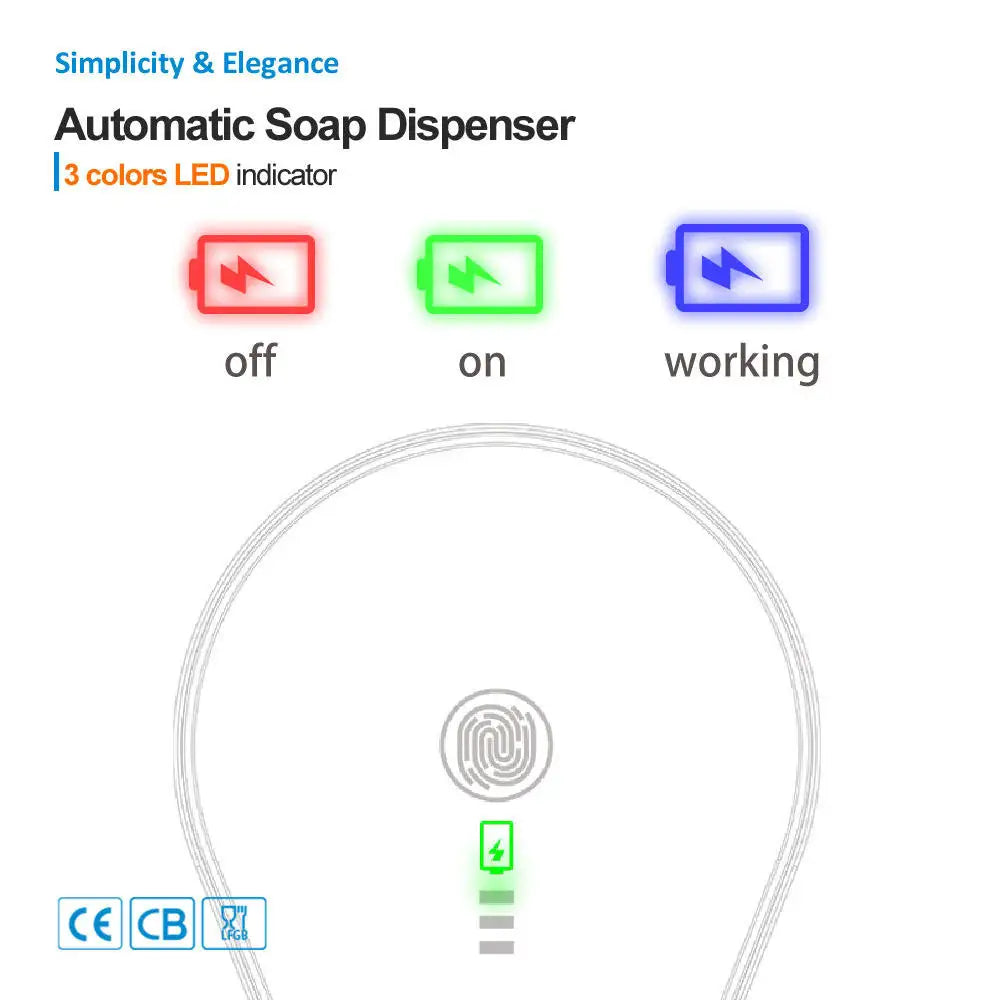Automatic Touchless Soap Dispenser – Smart Sensor, Large Capacity Soap Dispenser SPOT