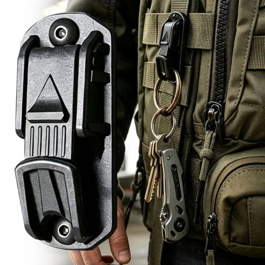 Heavy-Duty Aluminum Belt Clip Key Holder – Outdoor & Hiking Belt Clip Key Holder SPOT
