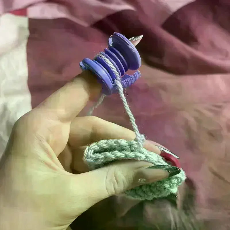 Crochet Finger Protector Thimble Sleeve for Yarn & Knitting Crochet Finger Protector SPOT