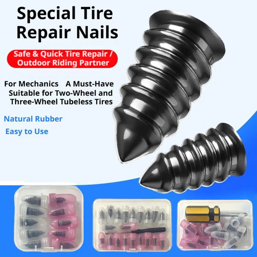 Tubeless Tire Repair Rubber Screw Kit – Car, Moto & ATV Tire Repair Kit SPOT
