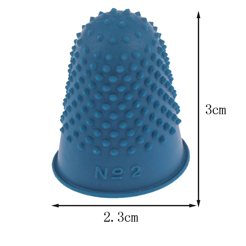 5-Pack Rubber Thimbles – Multi-Size Fingertip Guards for Sewing Sewing Thimble Set SPOT