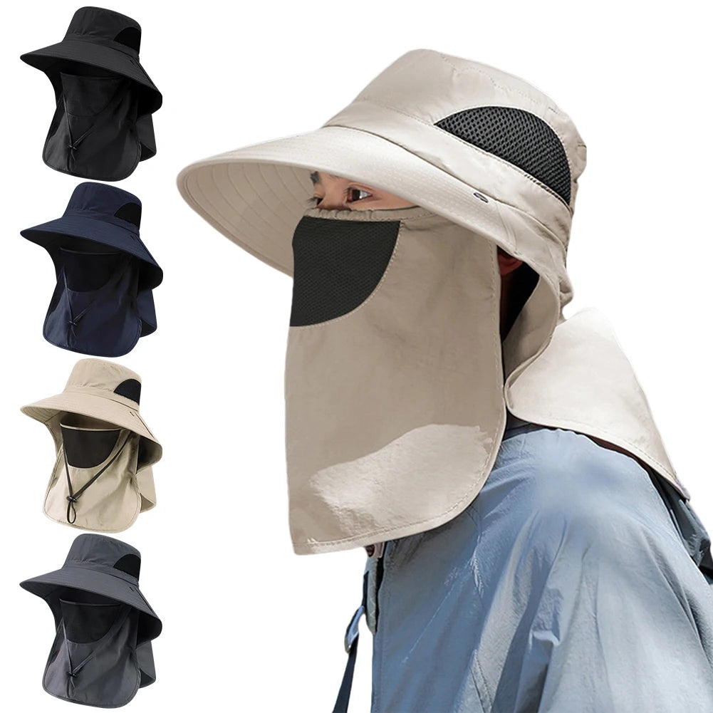UV Neck Flap Sun Hat – Fishing Bucket Cap for Outdoor Use Outdoor Sun Hat SPOT