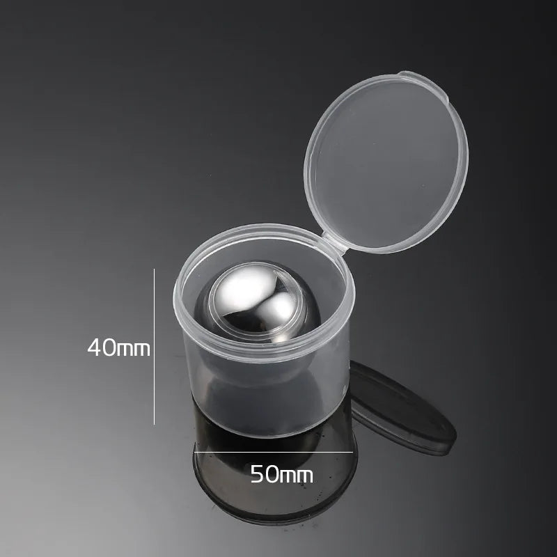 Stainless Steel Whiskey Ice Balls – Reusable Chilling Set Whiskey Chilling Stones SPOT 1pc 38mm with box