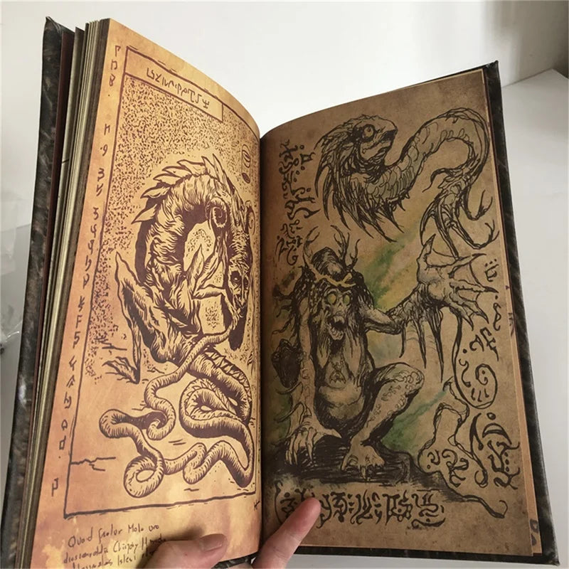 Necronomicon Dark Magic Prop Book – Gothic Altar Decoration Decorative Prop Book SPOT