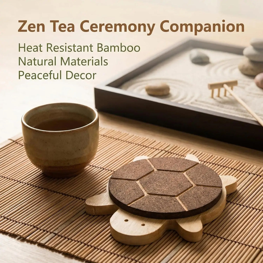 Black Walnut Wood Turtle Coaster – Heat-Safe Table Mat Wood Table Coaster SPOT