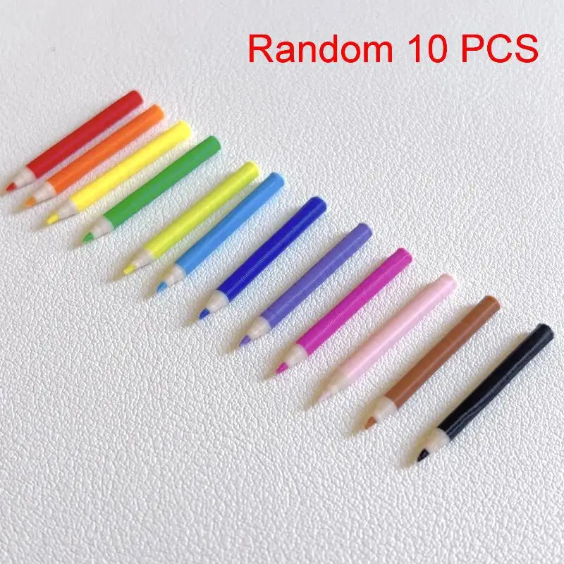 Dollhouse Miniature Colored Pencils Set 10/12 Pcs – Kids Toy Dollhouse Accessories SPOT A5