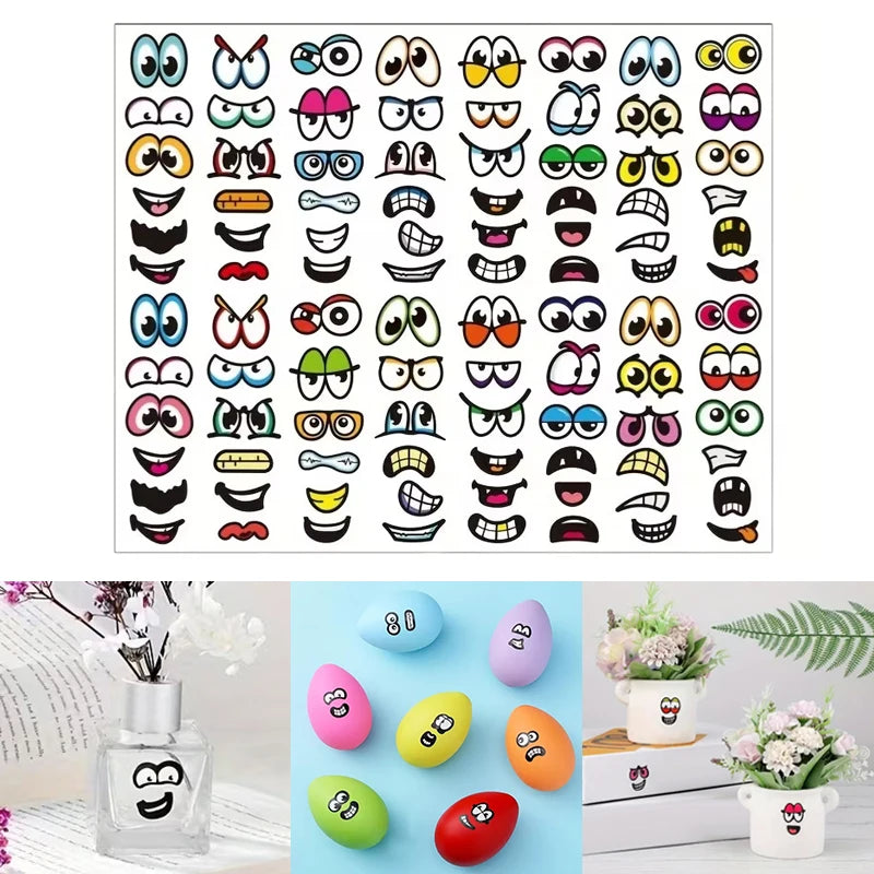 480/960pcs Cartoon Expression Stickers for Scrapbook & DIY Craft Sticker Pack SPOT