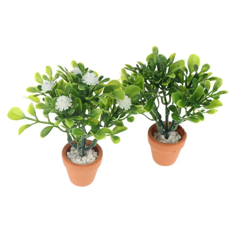 1:12 Miniature Potted Bonsai Plant – Dollhouse Decor Ornament Dollhouse Accessory SPOT