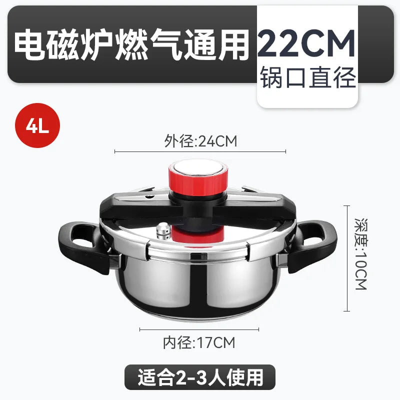DUTRIEUX 304 Stainless Steel Pressure Cooker – Gas & Induction Pressure Cooker SPOT 4L 201 stainless steel