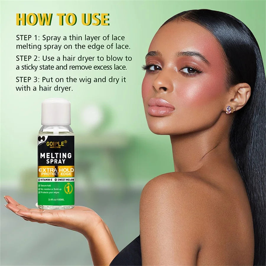 Goiple Lace Wig Melting Spray, Edge Control & Hair Wax Stick Set Wig Styling Set SPOT