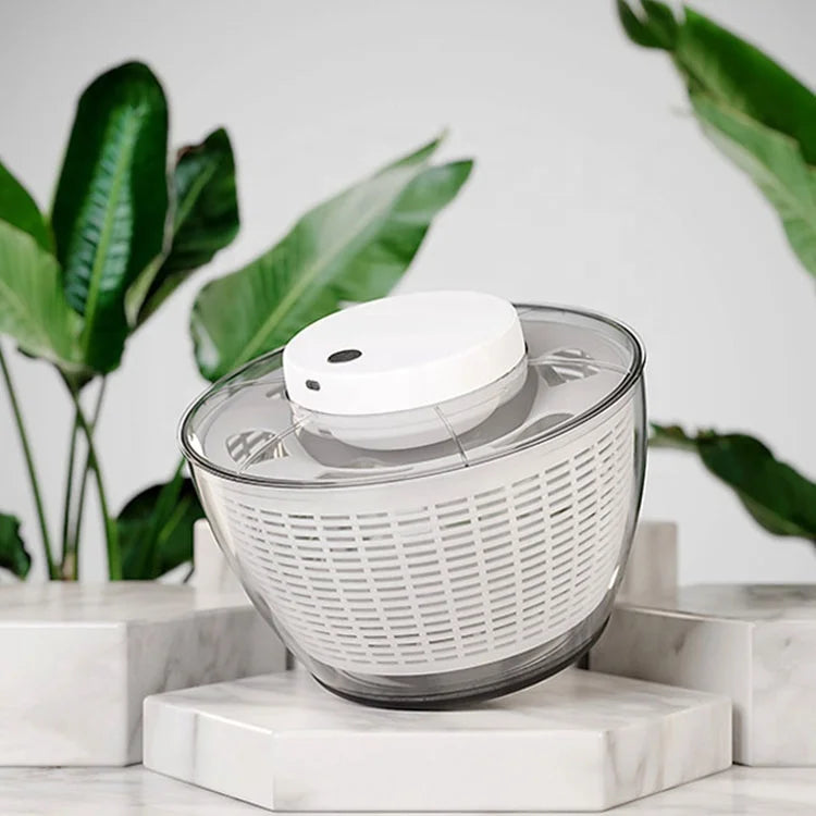 4.5L Electric Salad Spinner & Vegetable Fruit Drain Basket Electric Salad Spinner SPOT Default Title