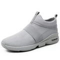 Men's Breathable Mesh Casual Sneakers – Lightweight Lace-Up Men's Casual Sneakers SPOT GRAY 39