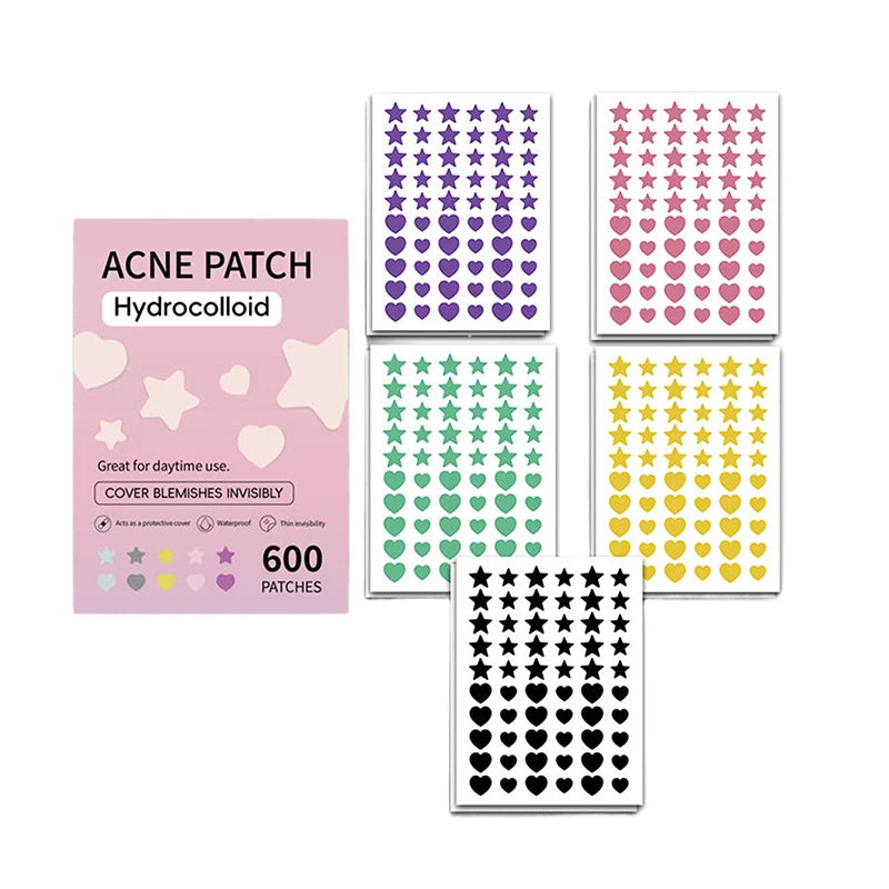 Hydrocolloid Acne Patches 300/600 Pcs – Blemish Spot Cover Acne Spot Patches SPOT 600Pcs