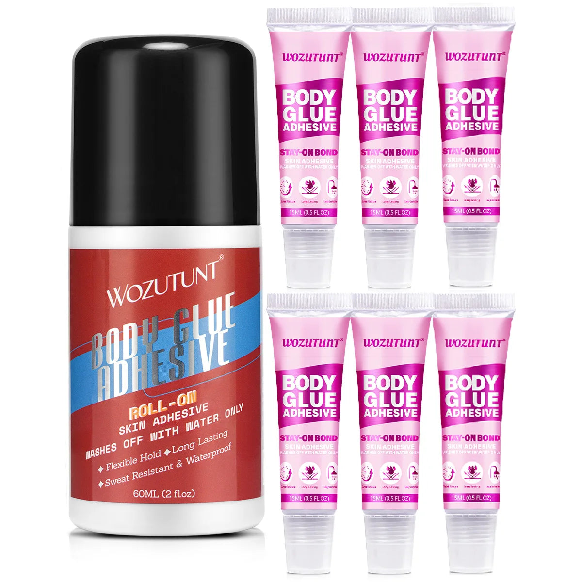 Women's Body Glue Roll-On – Waterproof Clothing Adhesive Body Adhesive Tape SPOT 60-15-body-glue-7pcs One Size