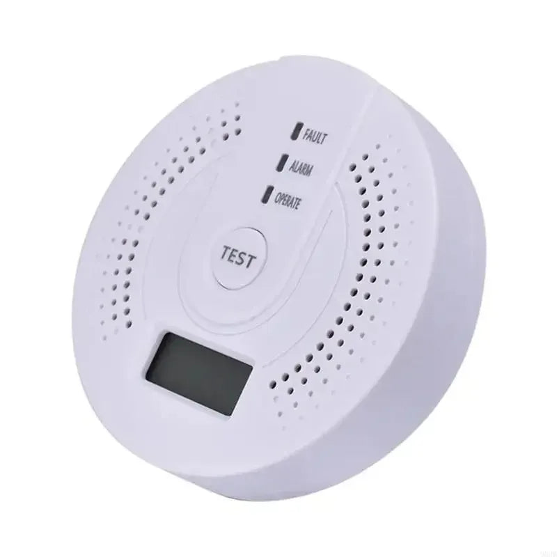 Carbon Monoxide Detector LCD Display CO Alarm – UL2034 CO Safety Detector SPOT White