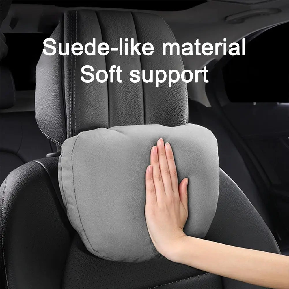 Car Headrest Neck Pillow – Memory Foam Suede Seat Cushion Car Headrest Pillow SPOT