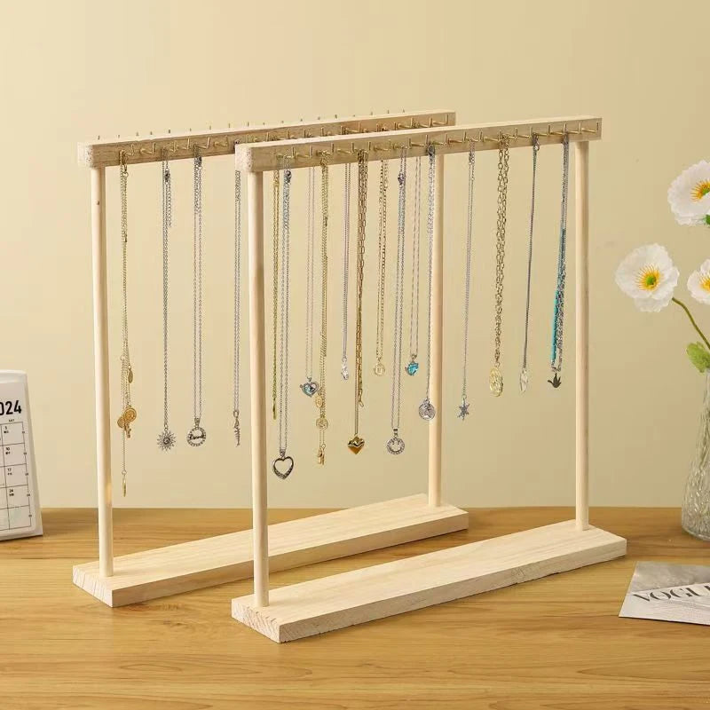 Solid Wood Jewelry Display Stand – Necklace & Earring Rack Jewelry Display Stand SPOT