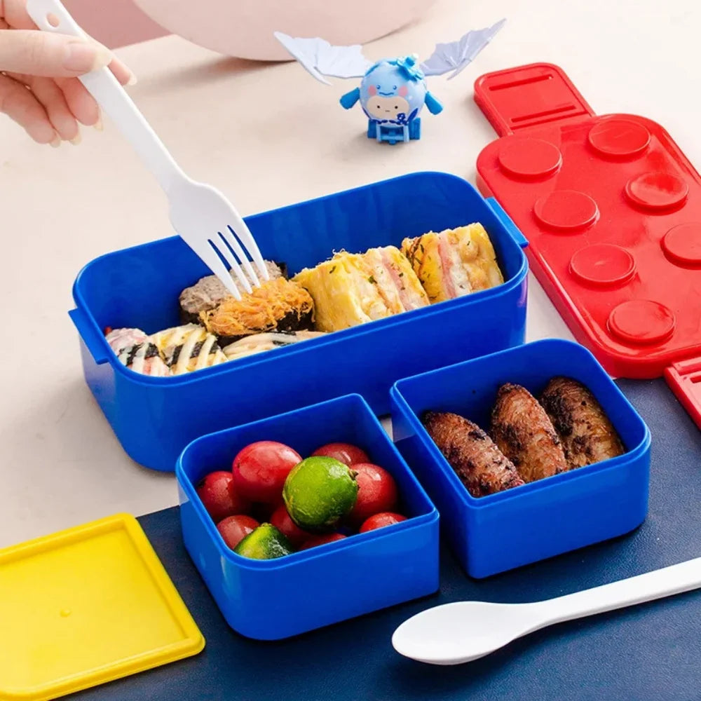 DIY Building Block Bento Lunch Box – Double Layer 1050/1300ml Bento Lunch Box SPOT