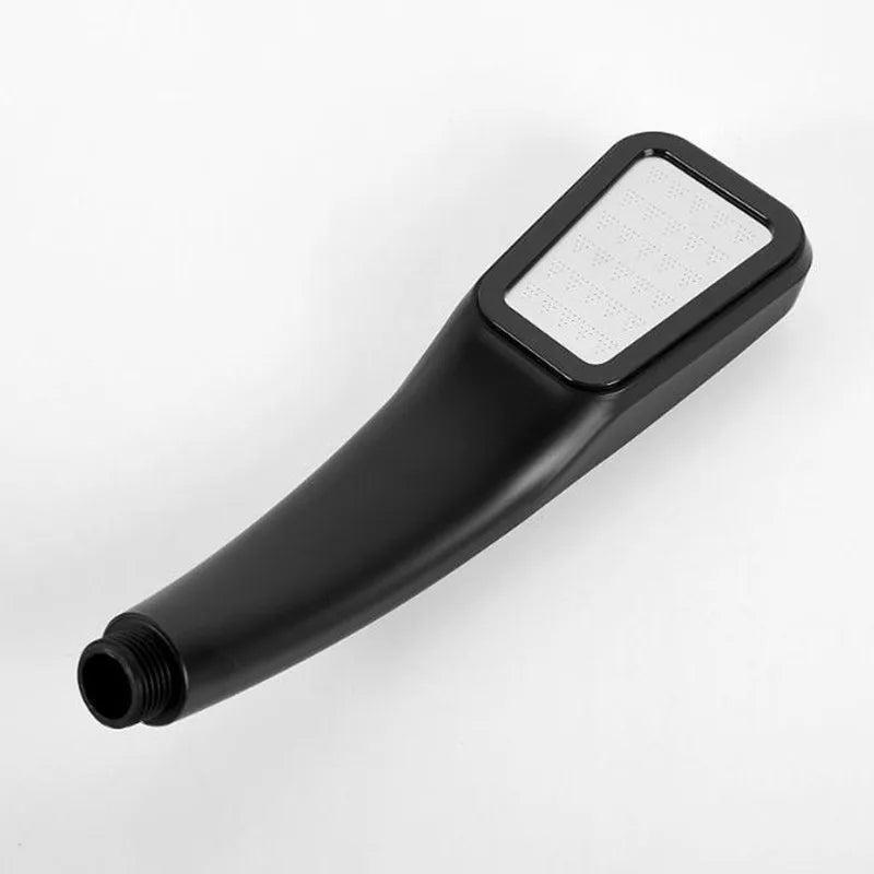 High-Pressure Handheld Shower Head – Water-Saving Square Nozzle Handheld Shower Head SPOT Black