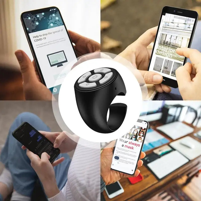 Bluetooth Finger Ring Remote – Scroll, Selfie & Video Control Bluetooth Ring Remote SPOT