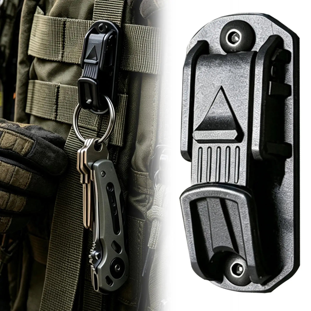 Heavy-Duty Aluminum Belt Clip Key Holder – Outdoor & Hiking Belt Clip Key Holder SPOT