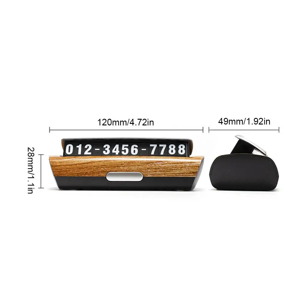 Temporary Parking Card with Hidden Phone Number – Dashboard Sign Parking Dashboard Sign SPOT