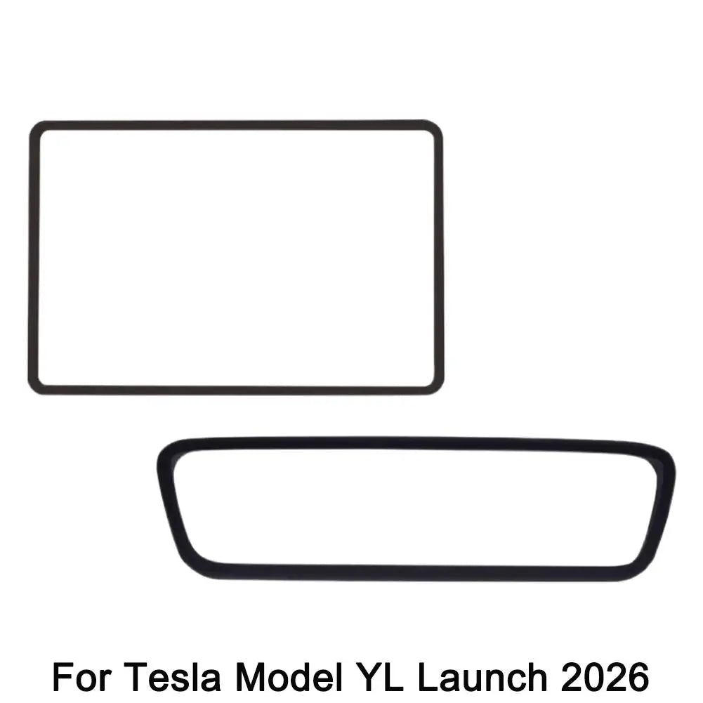 Silicone Screen Protective Frame – Tesla Model 3 & Model Y Car Screen Protector SPOT Black