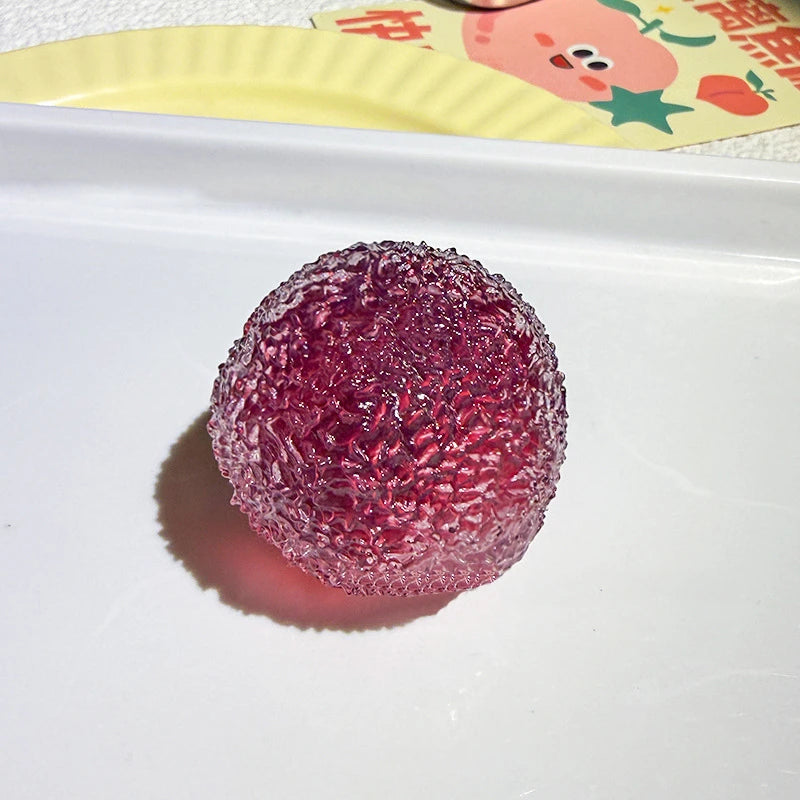Squishy Mochi Ice Ball Fidget Toy – Soft Slow-Rebound Squeeze Fidget Squeeze Toy SPOT Wine Red