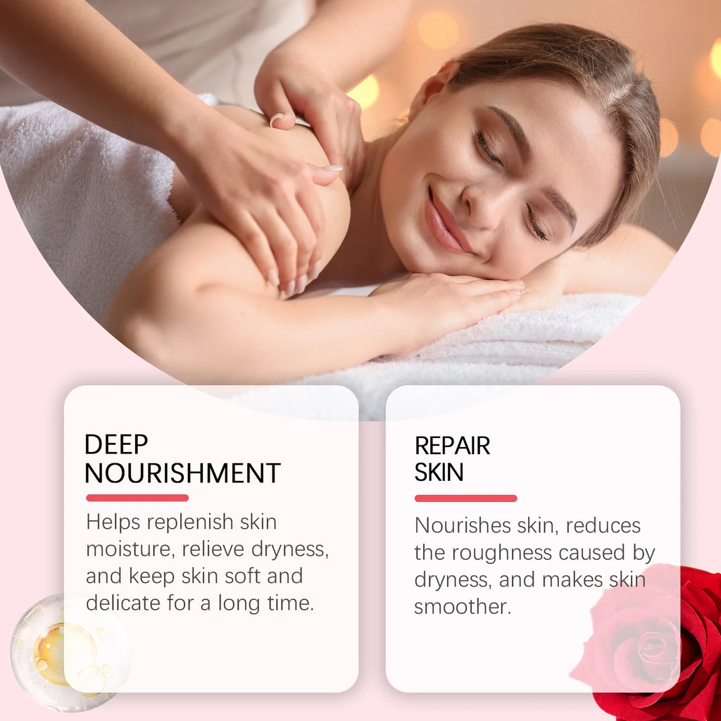 OceAura Rose Essential Oil – Nourishing Face & Body Massage Oil Body & Face Oil SPOT