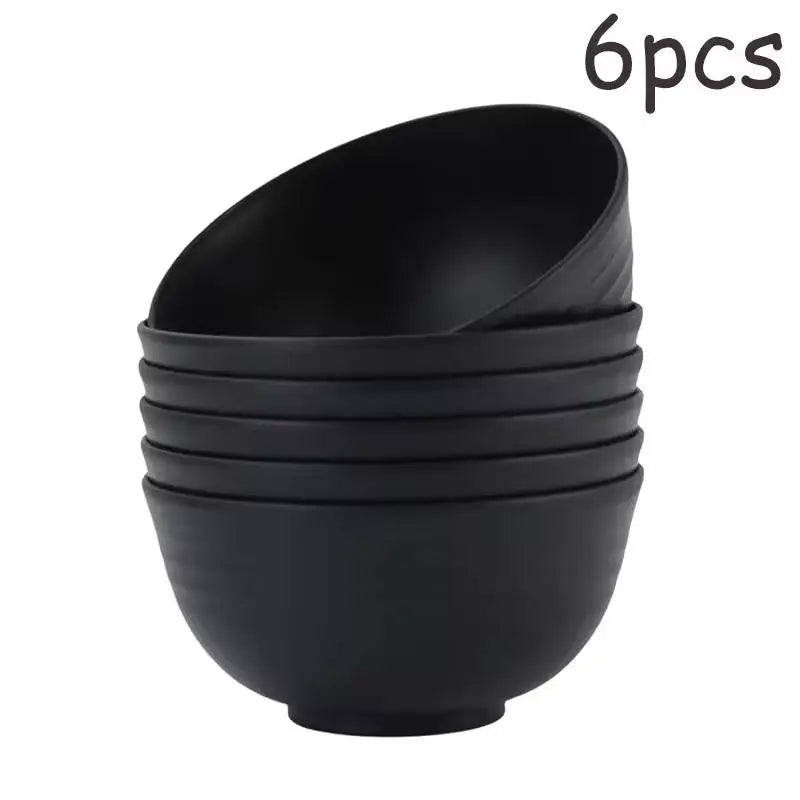 Unbreakable Plastic Bowls – Microwave & Dishwasher Safe 4/6/8-Pack Kitchen Bowl Set SPOT A6
