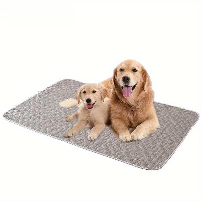 KEMORELA Washable Puppy Training Pad – Reusable Leak-Proof Mat Pet Training Pad SPOT Smoke Gray 70X50cm