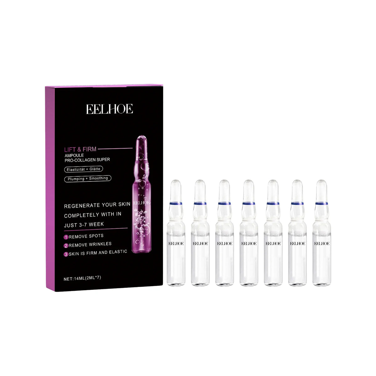 EELHOE Collagen Lifting Facial Serum | Ceramide Ampoule Essence Facial Serum SPOT Essence 1 Box