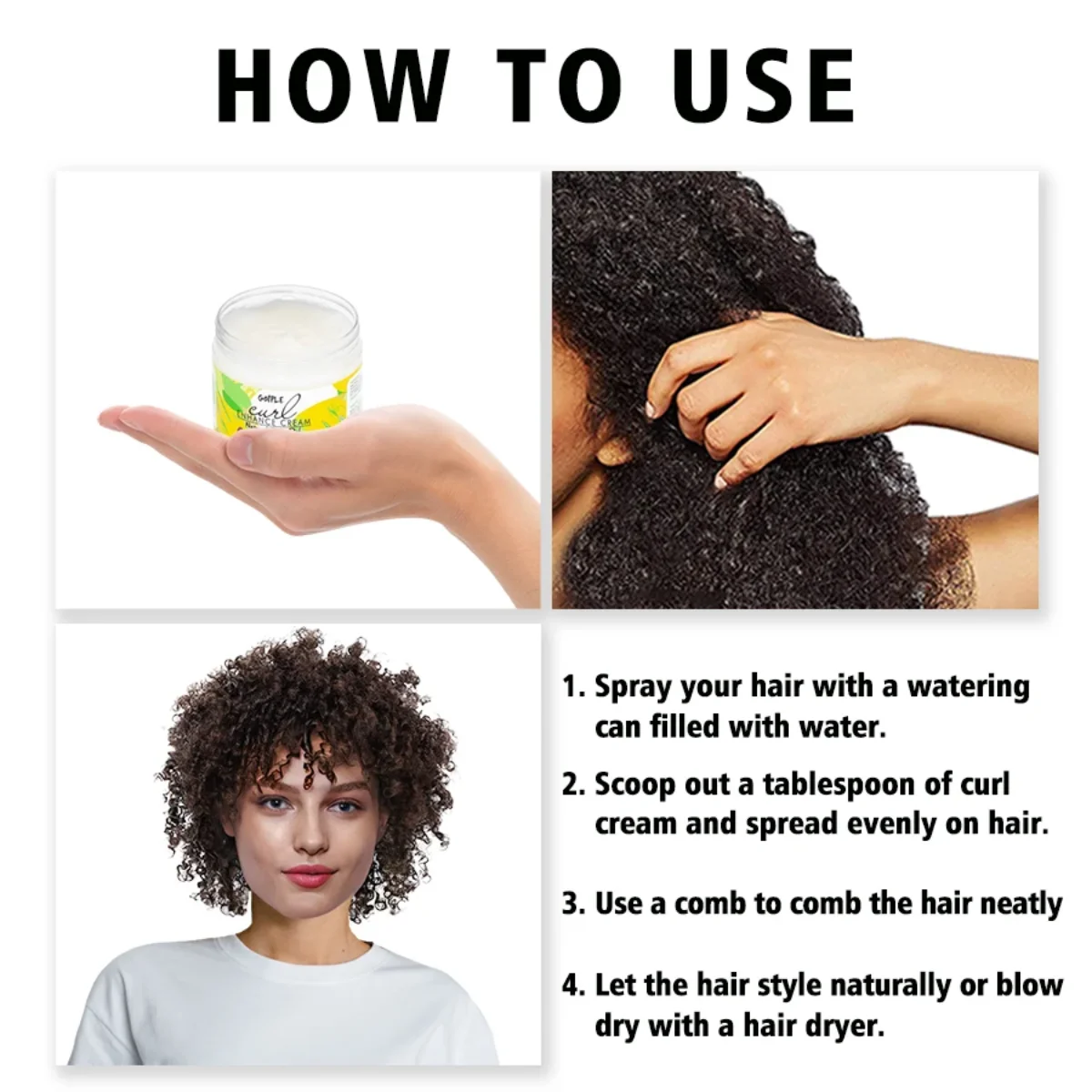 Goiple Curl Cream with Shea & Coconut Oil – 100g Curl Enhancing Cream SPOT