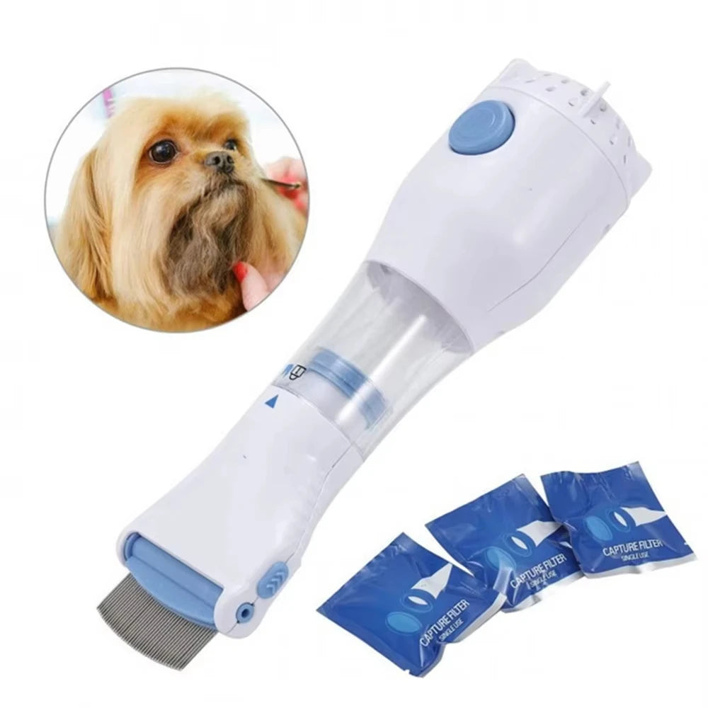 Electric Flea Comb for Dogs & Cats – Anti-Lice Grooming Brush Electric Pet Grooming Comb SPOT