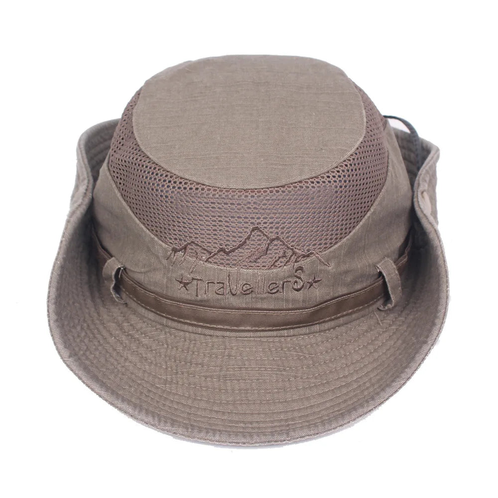 Men's Cotton Bucket Hat – Breathable Sun Hat for Outdoors Bucket Hat SPOT