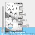 Stainless Steel Thread Checker Screw Gauge Measurement Tool Thread Gauge Tool SPOT Default Title
