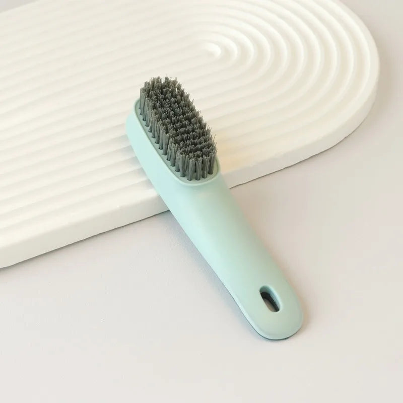 Multi-Purpose Shoe Cleaning Brush – Long Handle Horse Mane Shoe Cleaning Brush SPOT Blue
