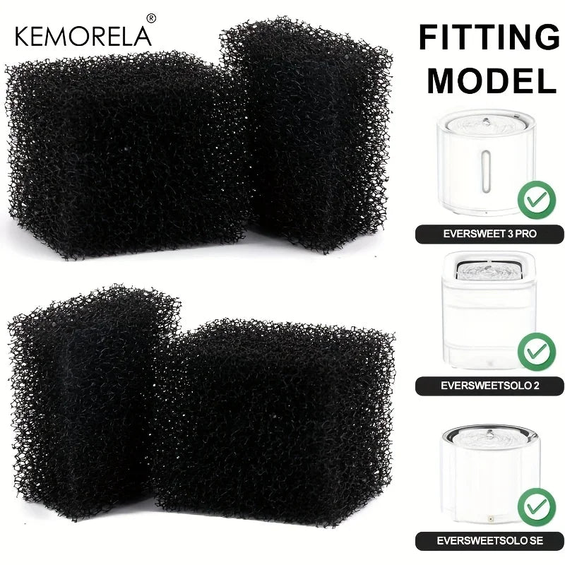 Kemorela Pet Fountain Foam Filters – Petkit Eversweet Compatible Pet Fountain Filter SPOT