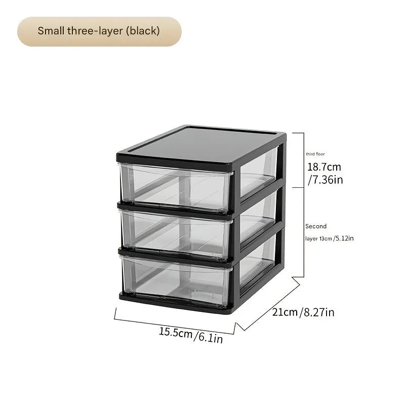 Japanese Transparent Drawer Organizer – Desk Storage Box Drawer Desk Organizer SPOT