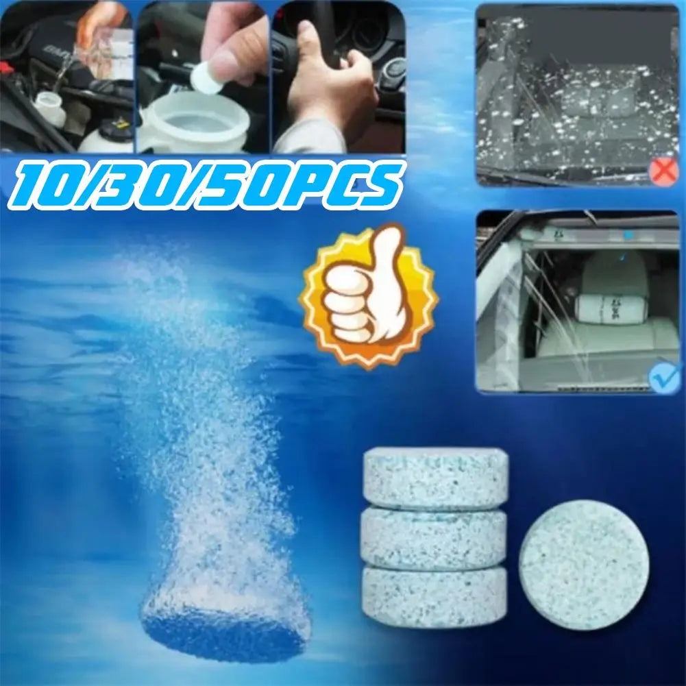 Car Windshield Cleaner Effervescent Tablets – 10/30/50 Pack Windshield Cleaner Tablets SPOT
