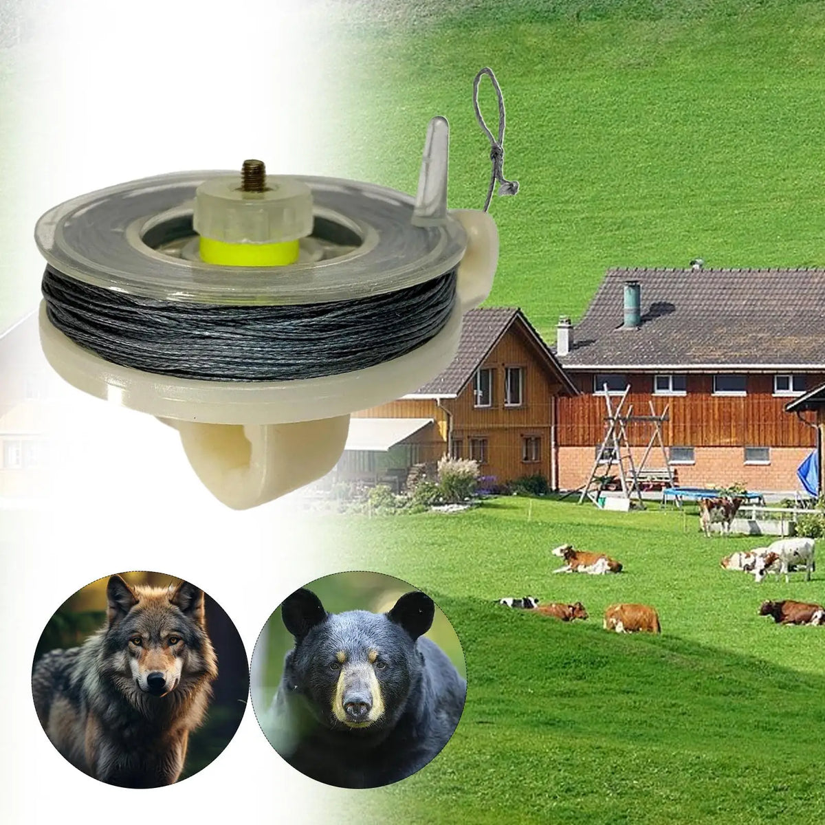 Weatherproof Trip Wire Perimeter Alarm – 82ft Camping Security Perimeter Trip Wire SPOT