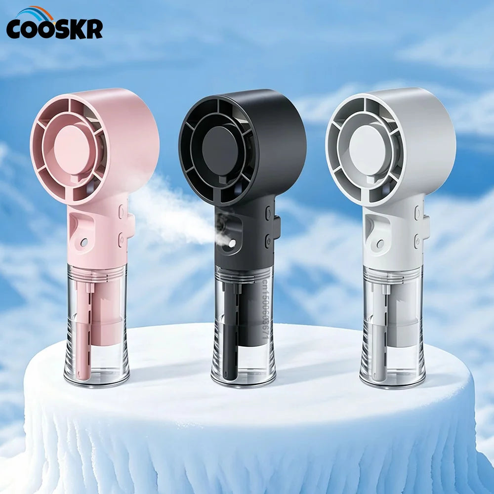 Handheld Mist Fan – 4-Speed Rechargeable Mini Spray Fan Handheld Mist Fan SPOT