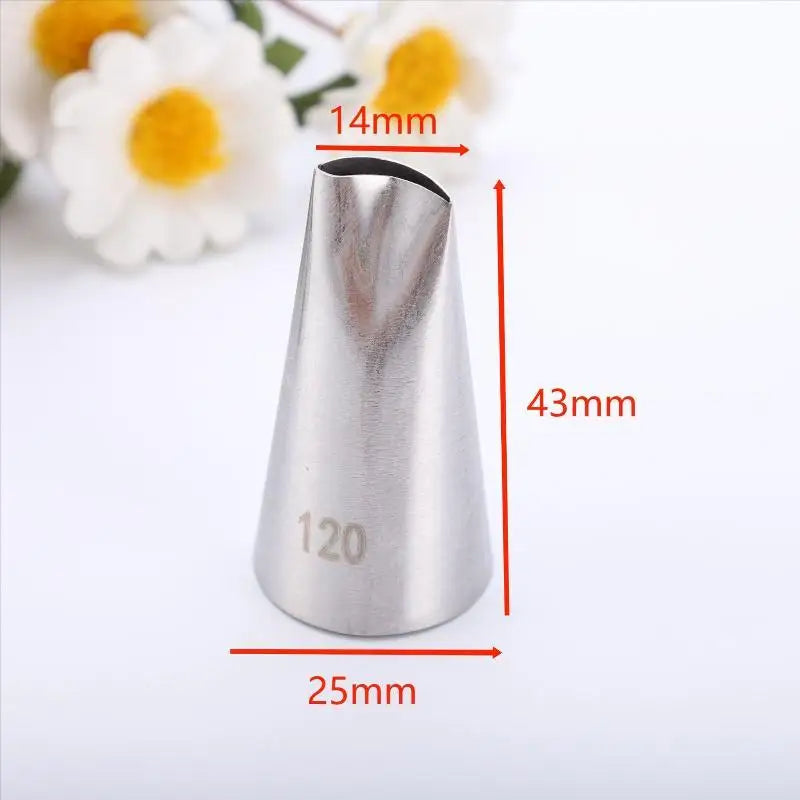 Stainless Steel Icing Piping Tips – Reusable Cake Nozzles Cake Decorating Nozzle SPOT A37