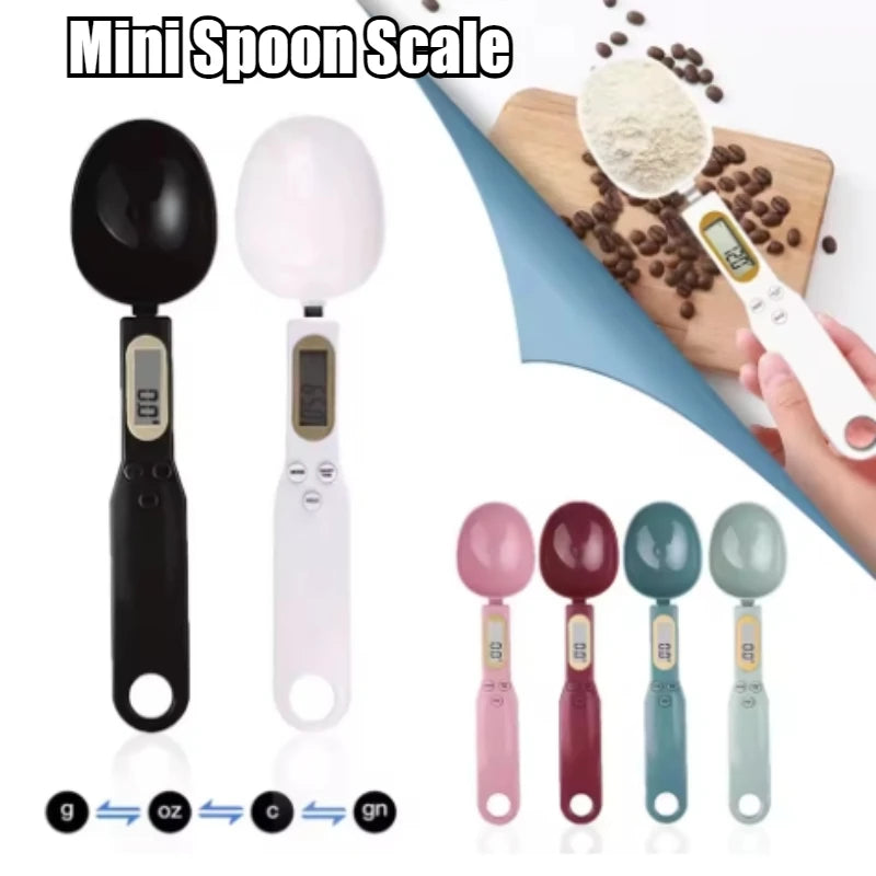 Mini Digital Spoon Scale – LCD Kitchen Scale 0.5–500g Digital Spoon Scale SPOT