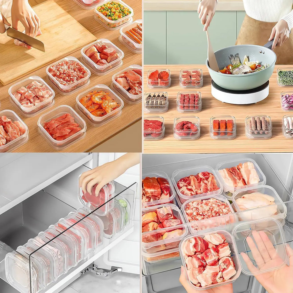 Airtight Divided Freezer Storage Box – Food Grade PP Food Storage Container SPOT
