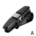 Car Sun Visor Glasses Clip – 3-in-1 Carbon Fiber Holder Car Visor Organizer SPOT A