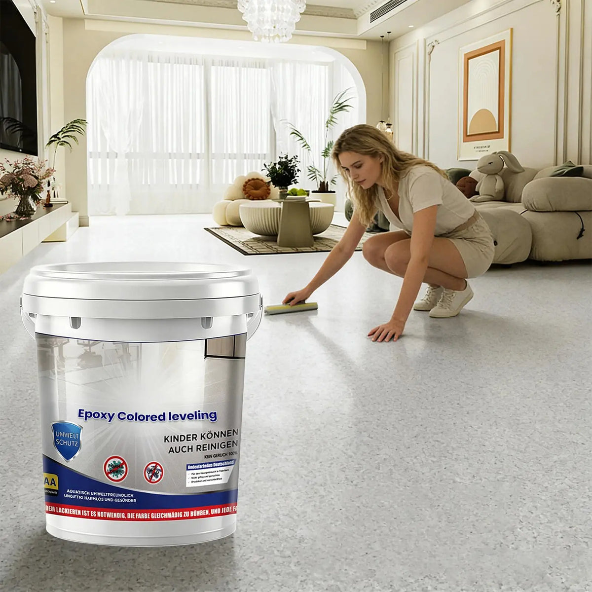 High-Gloss Epoxy Floor Paint – Quick-Dry Self-Leveling Coating Epoxy Floor Coating SPOT