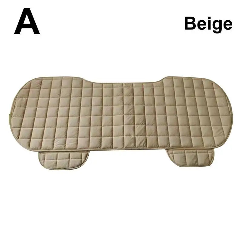Thickened Velvet Car Rear Seat Cover – Universal Non-Slip Winter Car Seat Cover SPOT Beige