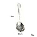 Stainless Steel Slotted Serving Spoon – 22CM Long Handle Slotted Serving Spoon SPOT Silver