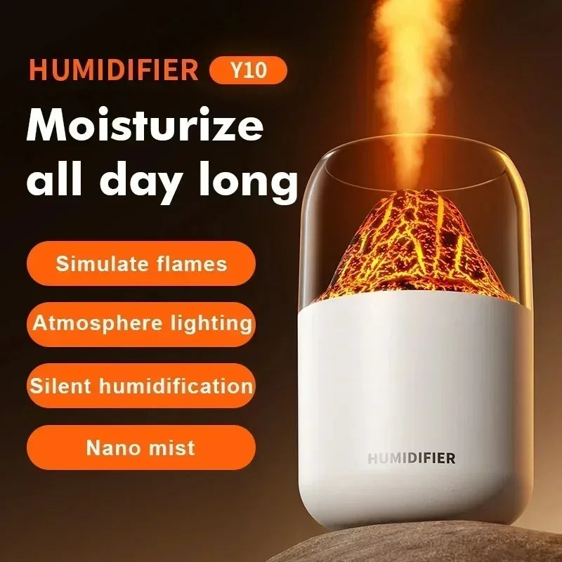 Volcano Cool Mist Humidifier & Aromatherapy Diffuser – 7 LED Colors Cool Mist Humidifier SPOT